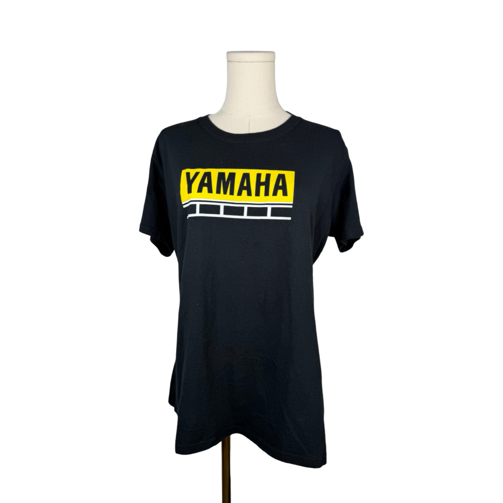 Yamaha 60th Anniversary Graphic T-Shirt Women's Black Yellow Sz. L